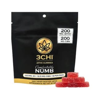 3 CHI Comfortably Numb CBN/Delta 8 Gummies